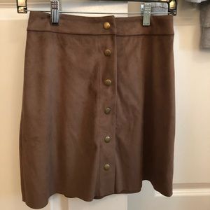 Brown Velvet Skirt